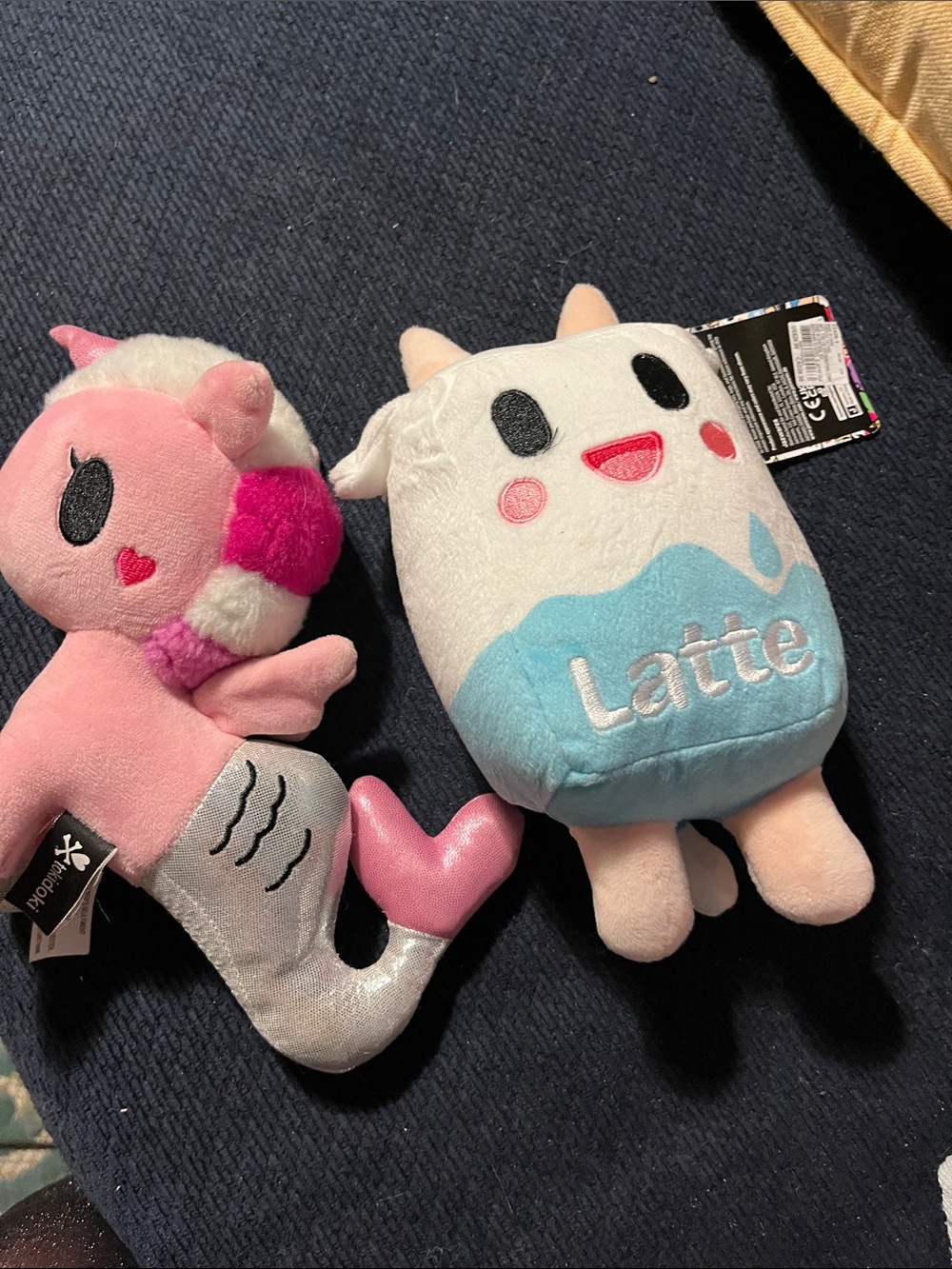 Tokidoki Plush Toy Collectible - Latte & Unicorn Mermaid
